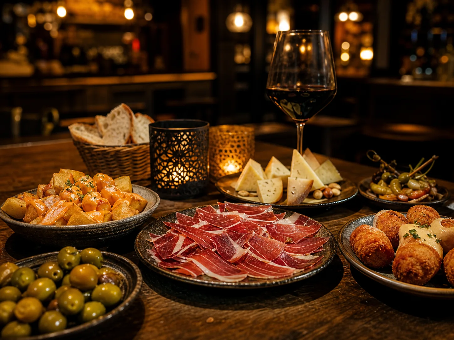 Spanish tapas platter